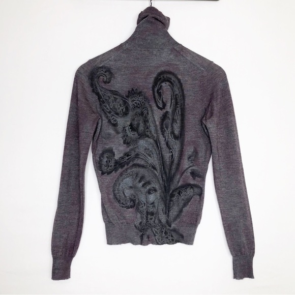 Etro Milano turtle neck floral print sweater - Picture 2 of 10